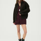 Jacke Felted Bomber in Burnt Cocoa