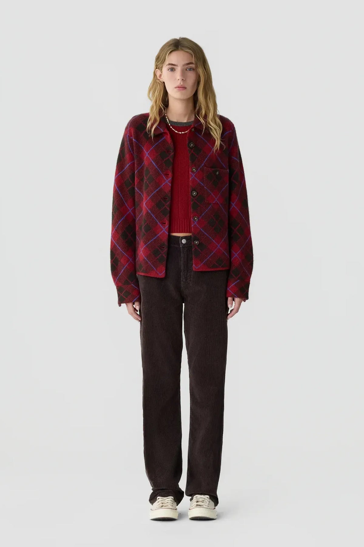 Shirt Dylan Plaid in Carmine Combo