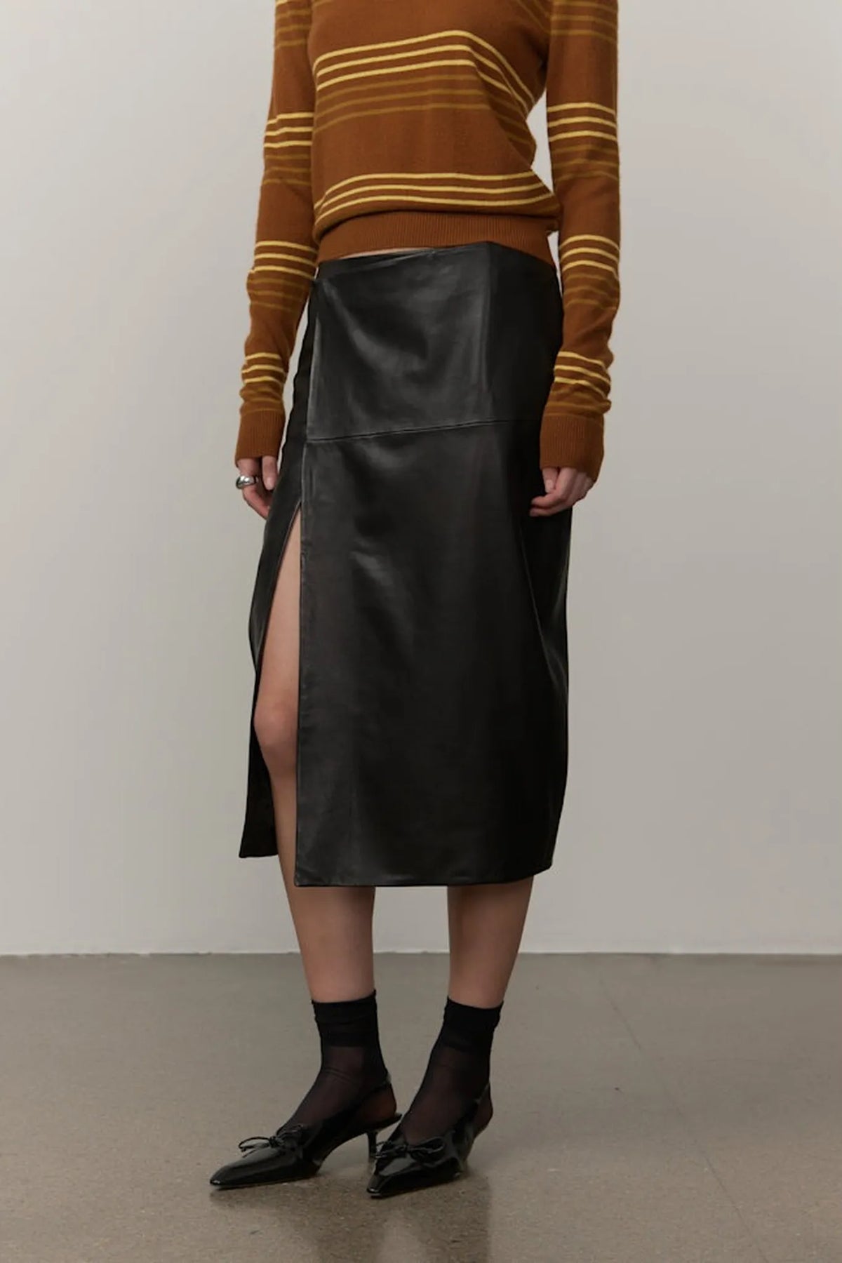 Lederrock Elizabeth in Black