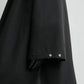 Gathered Parachute coat in black