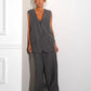 Oversized Miyu Vest in Grey