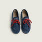 Boat Loafer Brushed Denim in Dark Blue