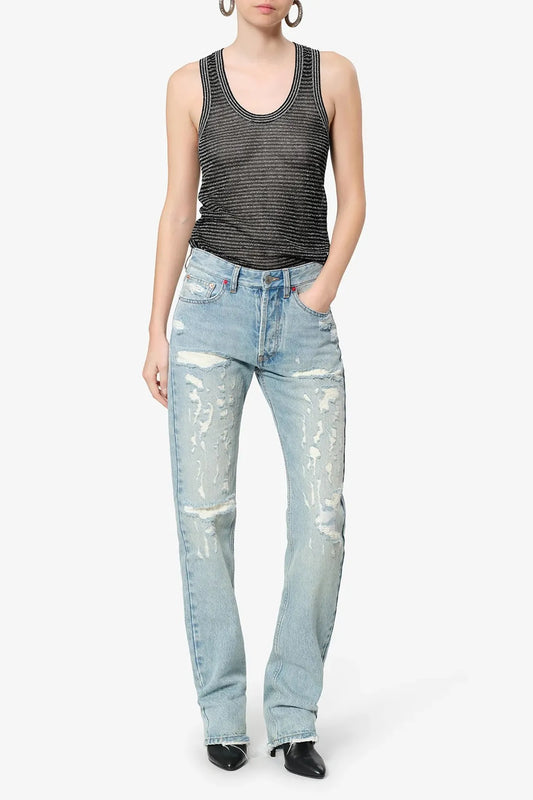 Top Cevara in Black/Silver