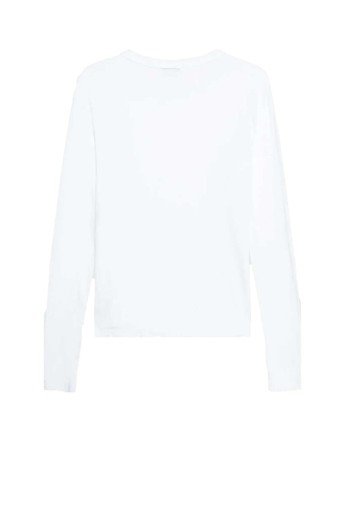 Longsleeve Crepe Jsy Oversized Crew in White