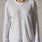 Longsleeve Crepe Jsy Oversized Crew in White