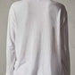 Longsleeve Crepe Jsy Oversized Crew in White