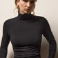 Longsleeve Melange Jersey Long Sleeve Tee in Black