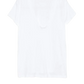 Deep V T-Shirt in White