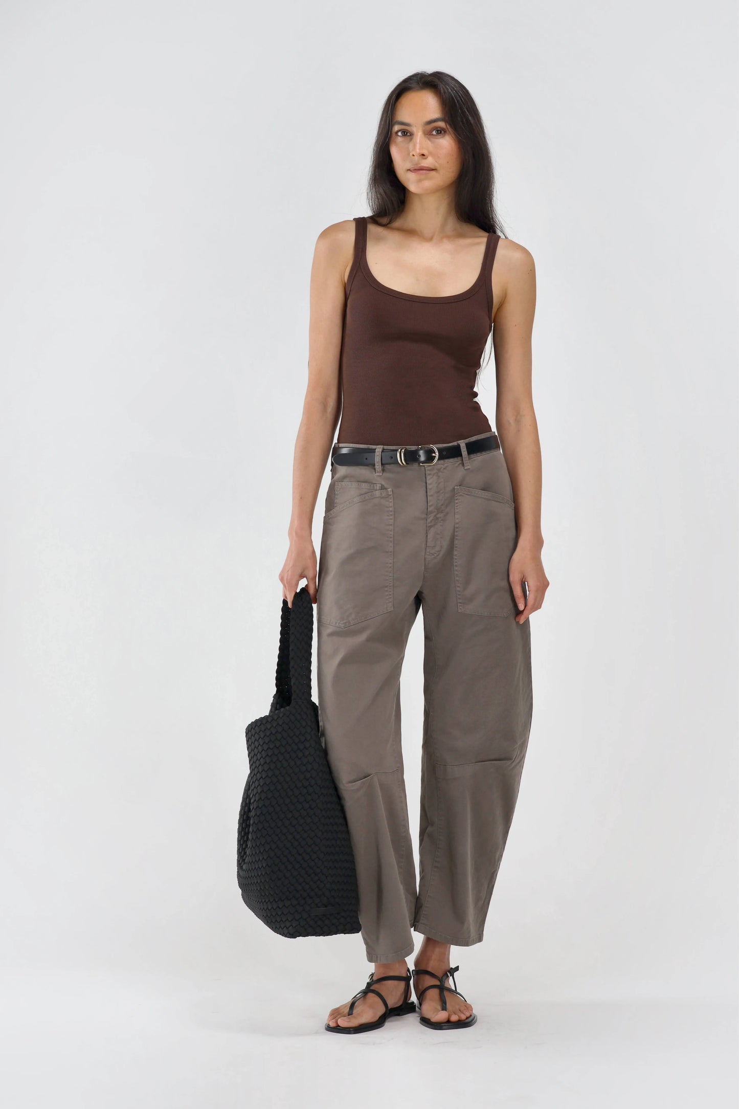 Le Mans Tank Top in Mocha