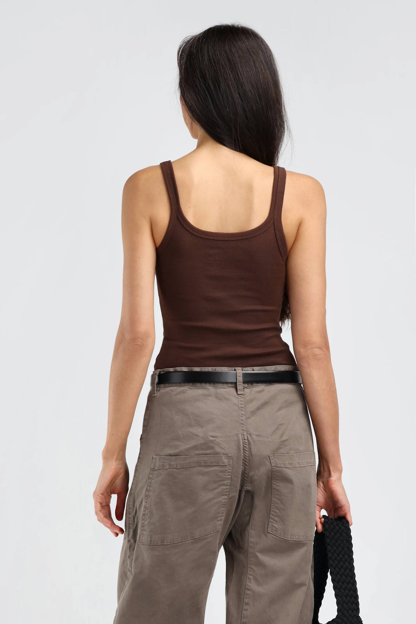 Le Mans Tank Top in Mocha