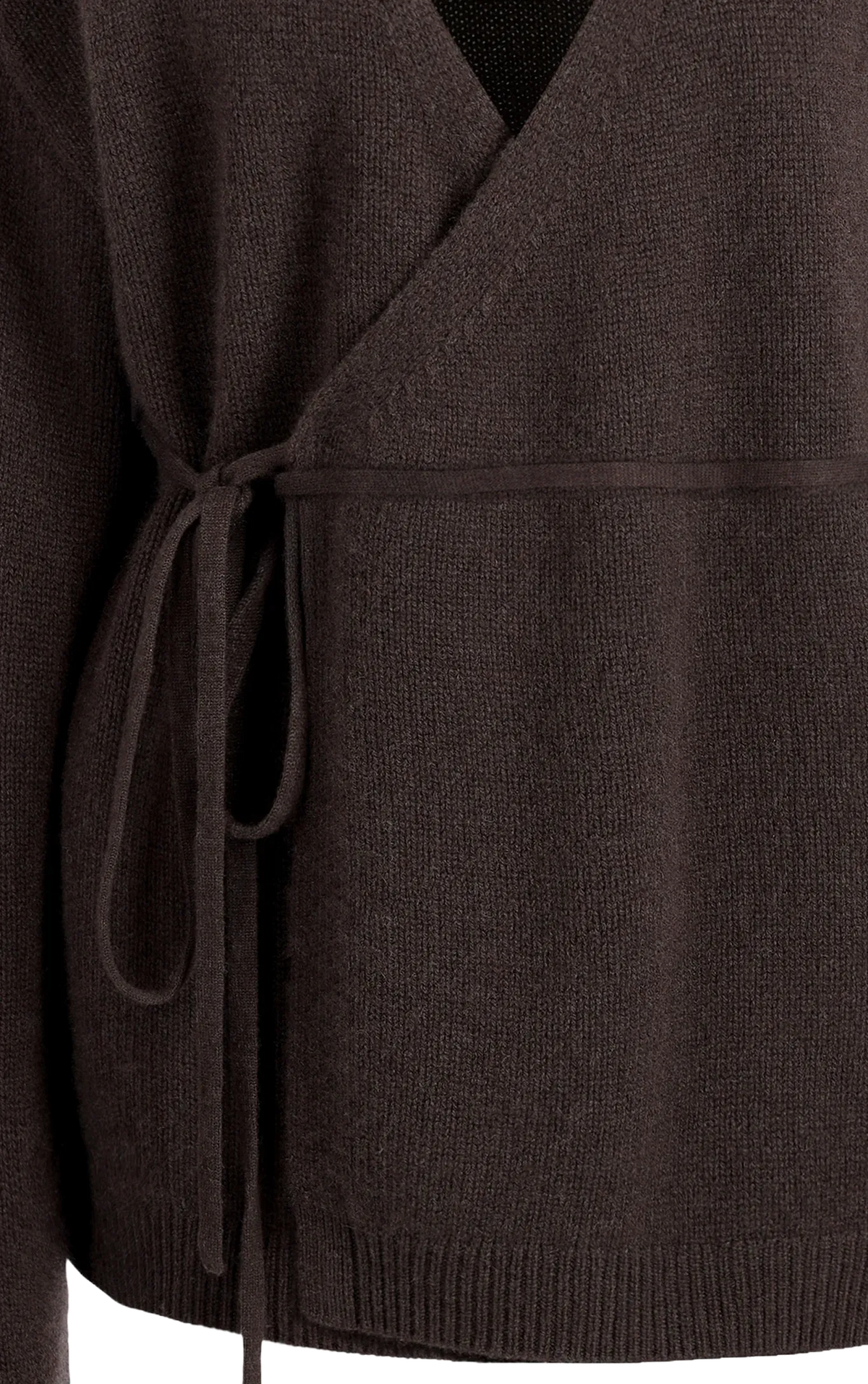 Cardigan Velluto in Cacao Noir