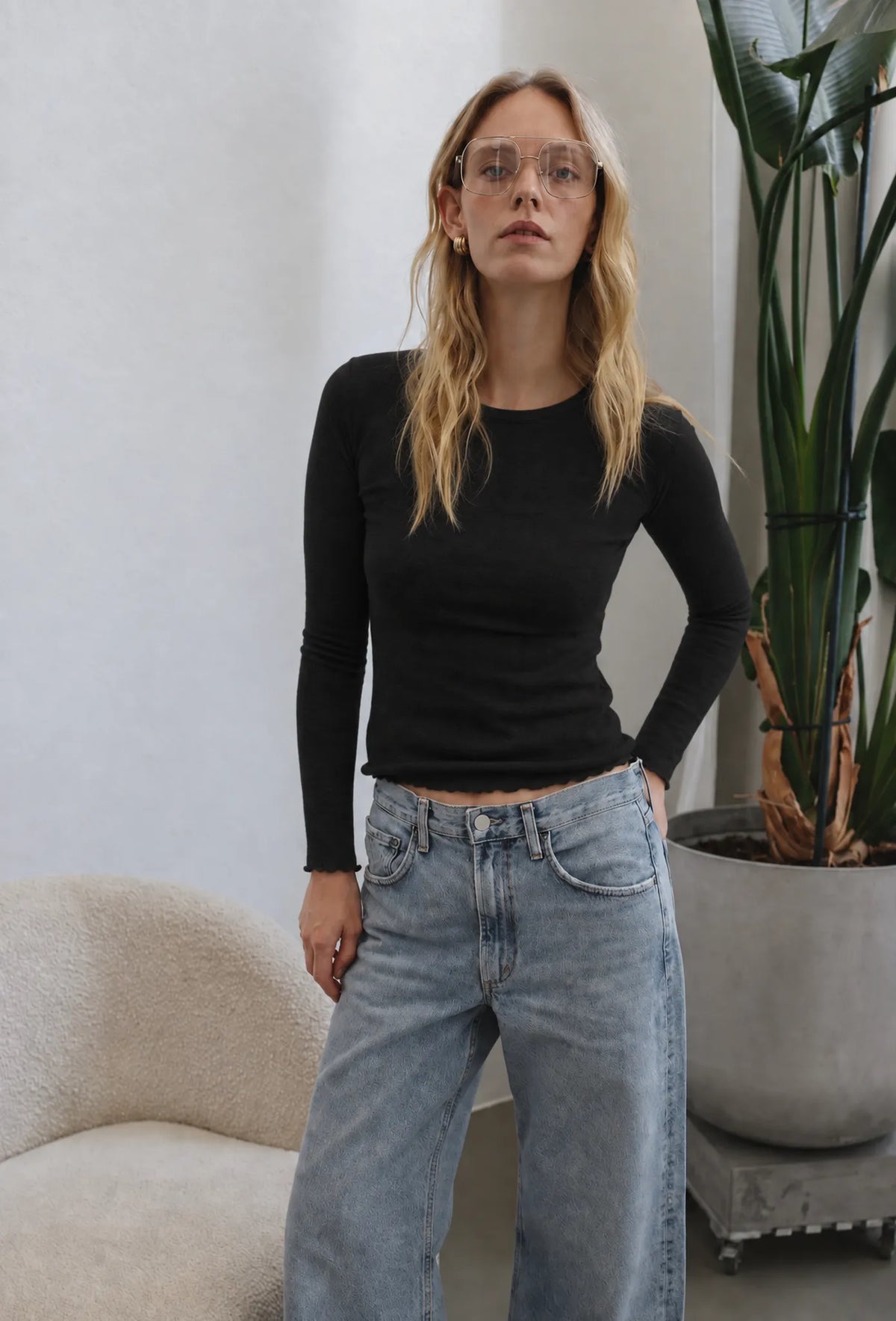 Longsleeve Chiara in Black