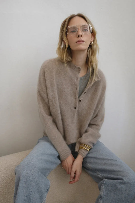 Pullover Veya in Sand Brushed