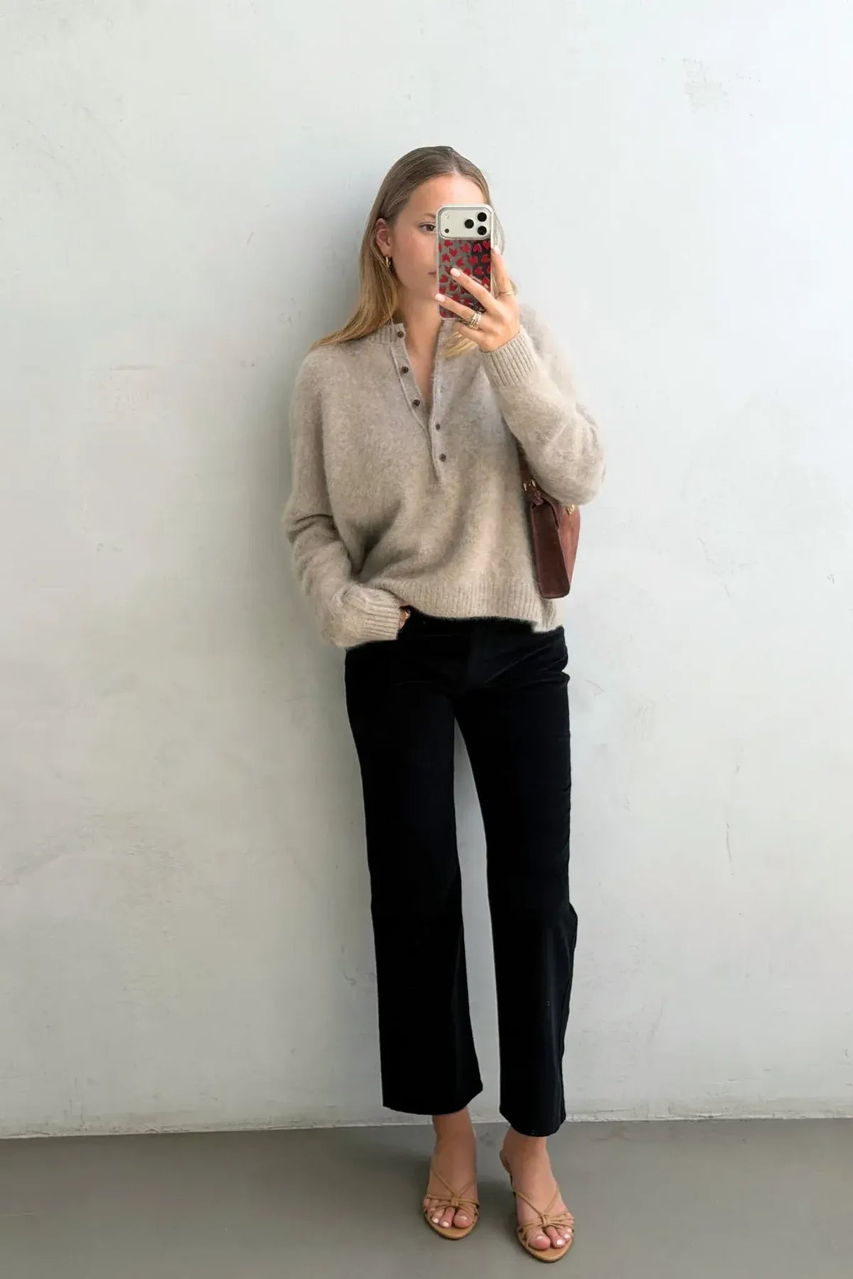 Pullover Veya in Sand Brushed