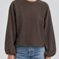 Sweatshirt Marlon in Dark Brown