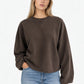 Sweatshirt Marlon in Dark Brown