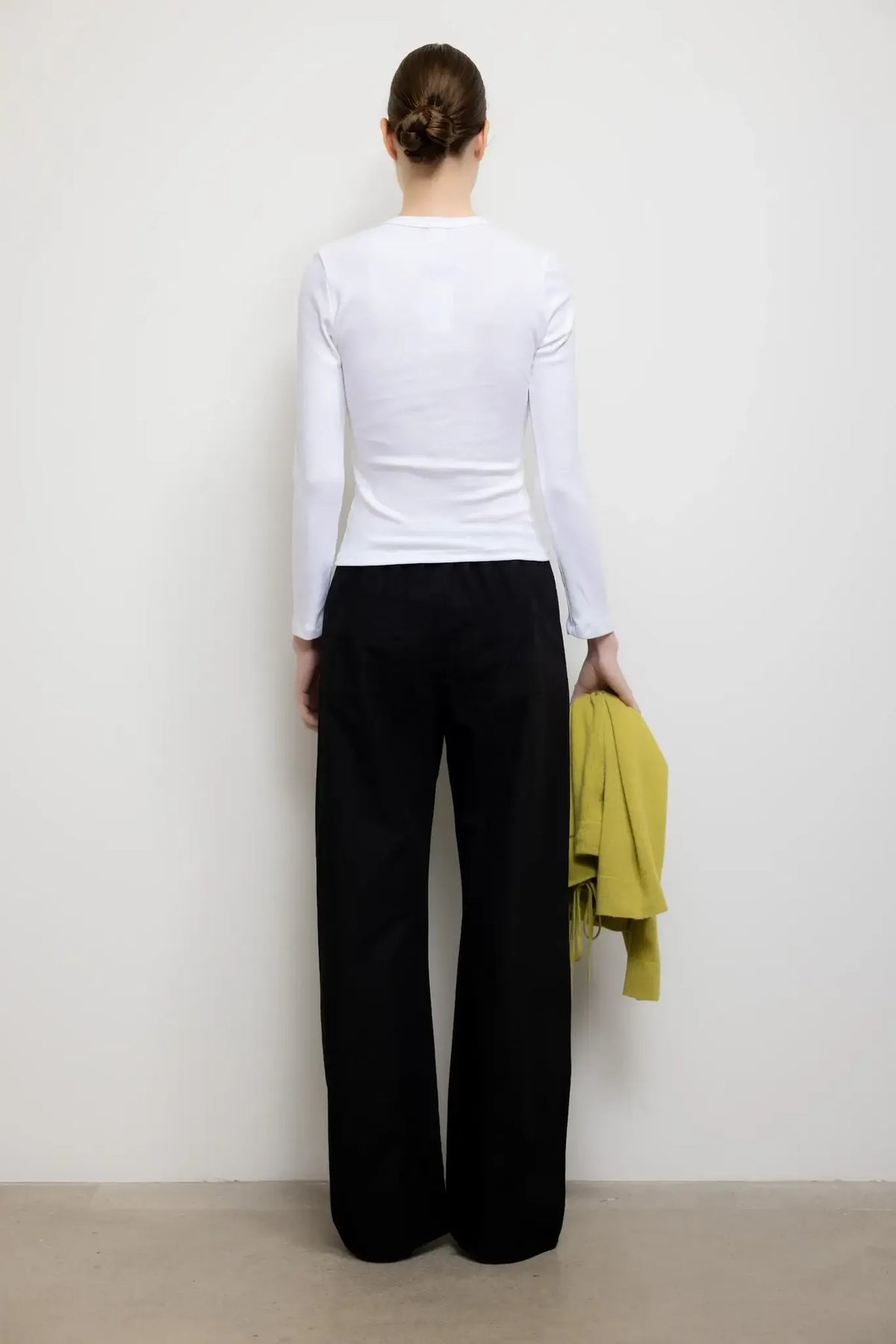 Longsleeve Nando Slim Fit in White