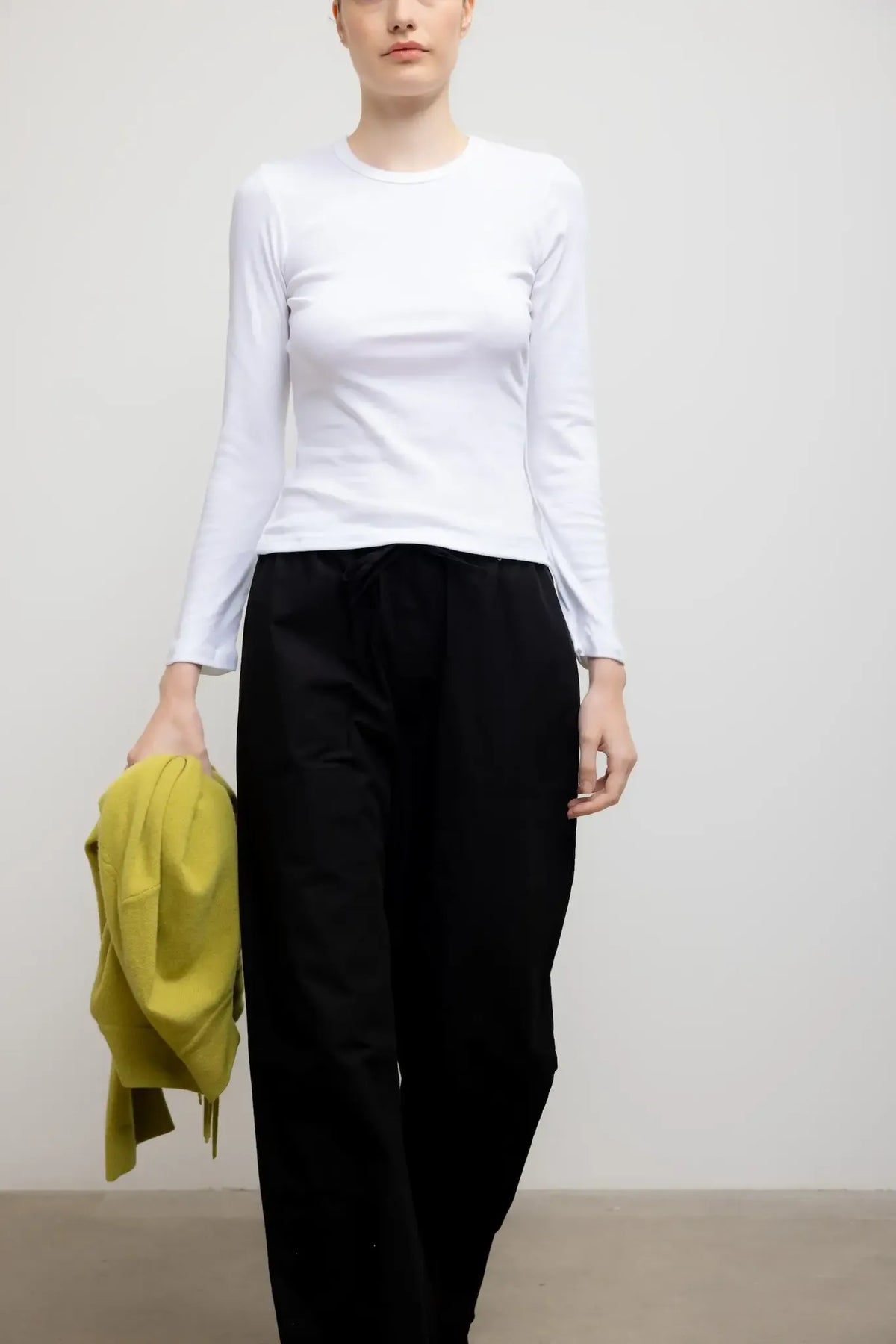 Longsleeve Nando Slim Fit in White