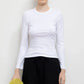 Longsleeve Nando Slim Fit in White