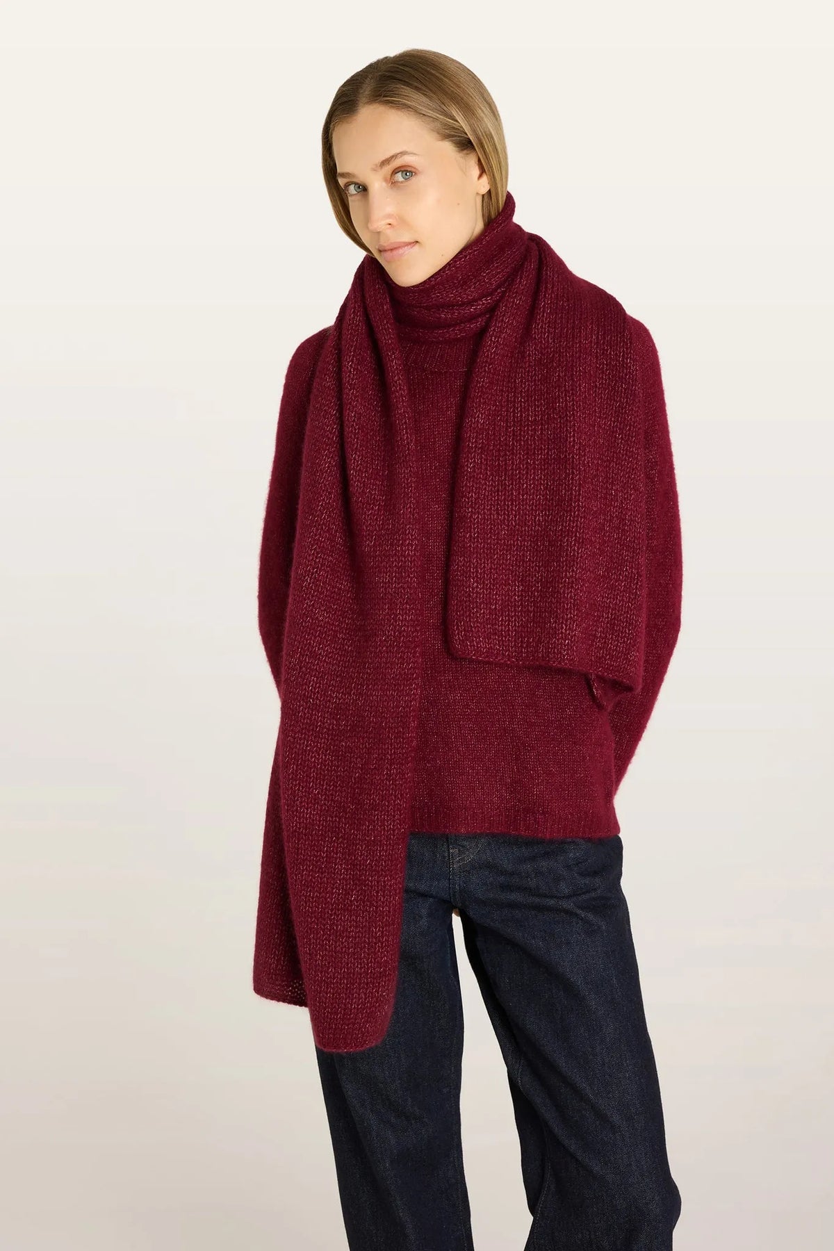Schal Chantay in Burgundy