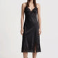 Lace Dress Silk in Black