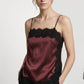 Lace Top in Deep Burgundy