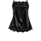 Lace Top Silk in Black-Black