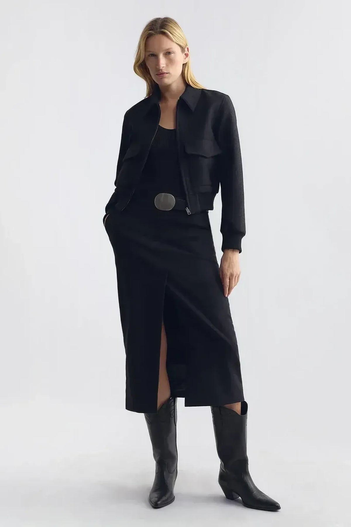 Jacke Redley Bomber in Dark Charcoal