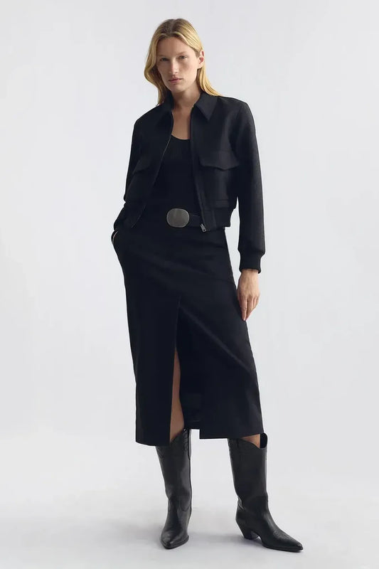 Jacke Redley Bomber in Dark Charcoal
