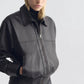 Lederjacke Aime Bomber in Brown
