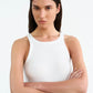 Rib tank top Jennifer in white