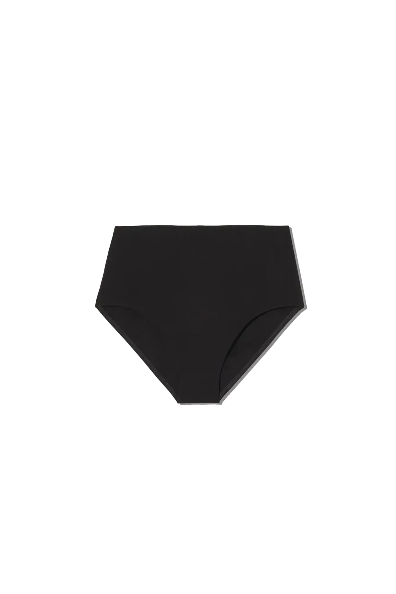 High waisted bikini bottom in black