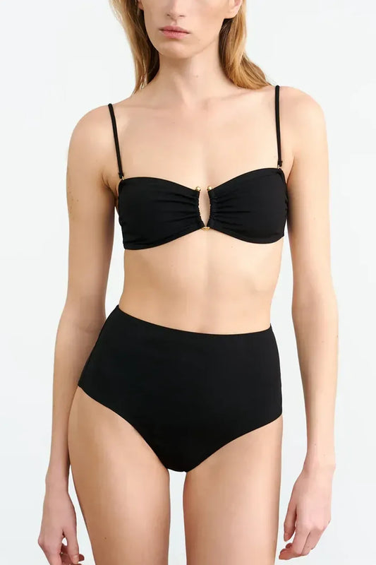 Bandeau Bikini Top in Black