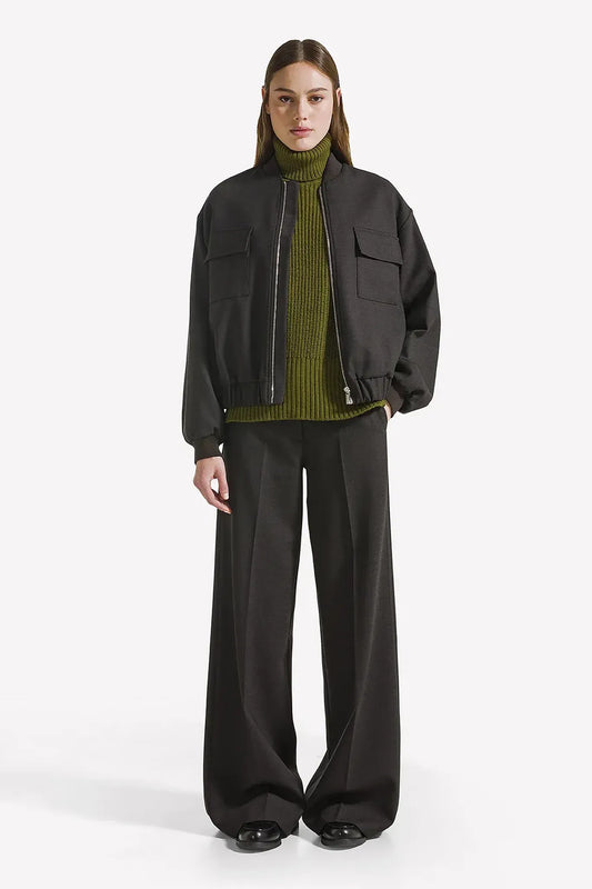 Hose Nadia Chino Palazzo in Nero