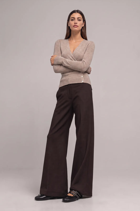 Hose Nadia Chino Palazzo in Moro