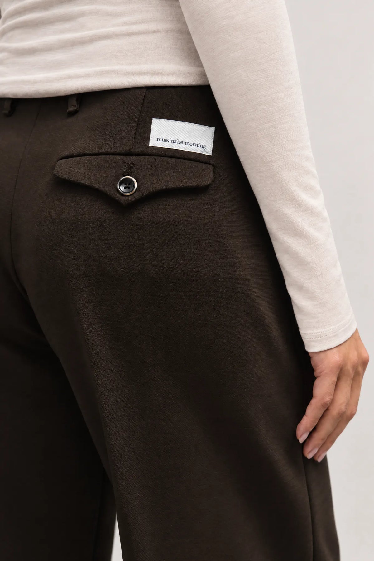 Hose Nadia Chino Palazzo in Moro