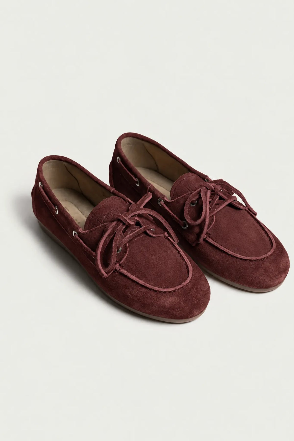 Boat Loafer Suede in Burgundy