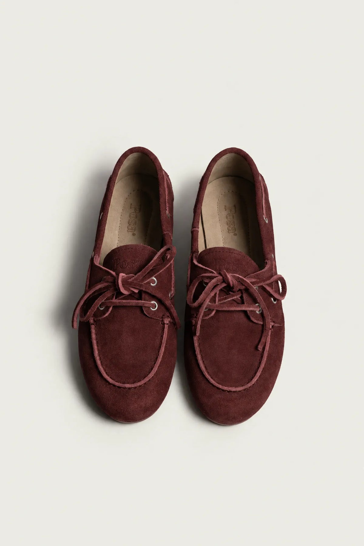 Boat Loafer Suede in Burgundy