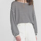 Pullover The Striped Slouchy in Cream Multi