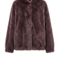 Jacke Hovy Faux Fur in Brown