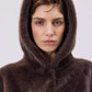 Jacke Hovy Faux Fur in Brown