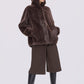 Jacke Hovy Faux Fur in Brown