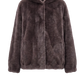 Jacke Hovy Faux Fur in Brown