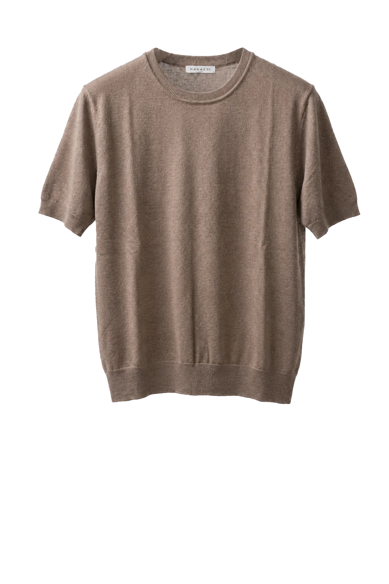 Pullover Crew Neck Short Sleeve in Dark Natural