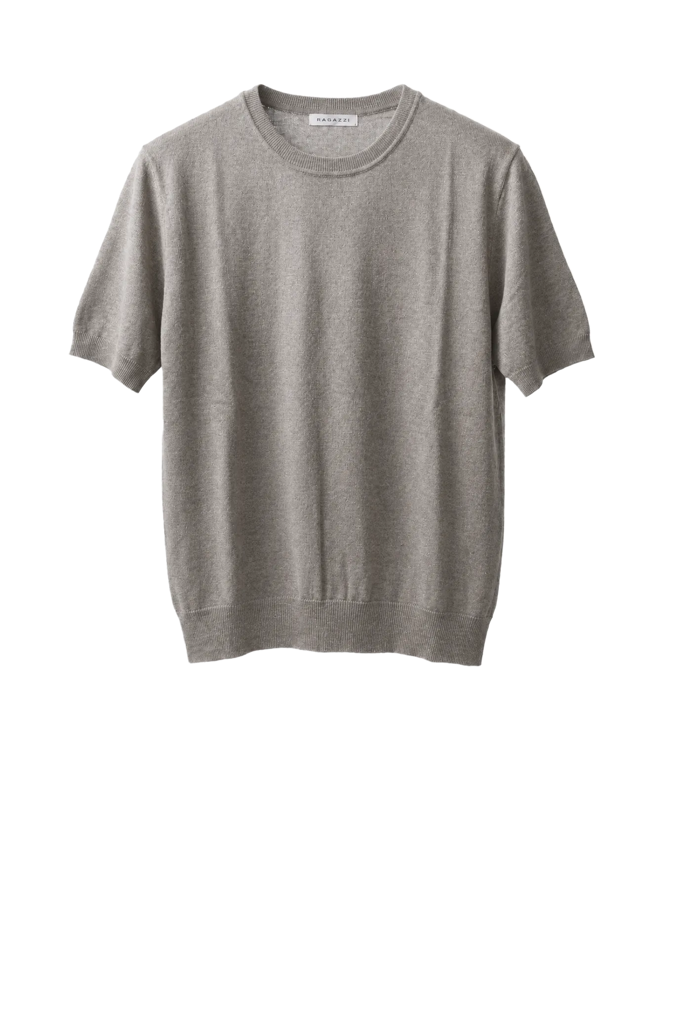 Pullover Crew Neck Short Sleeve in Mid Natural