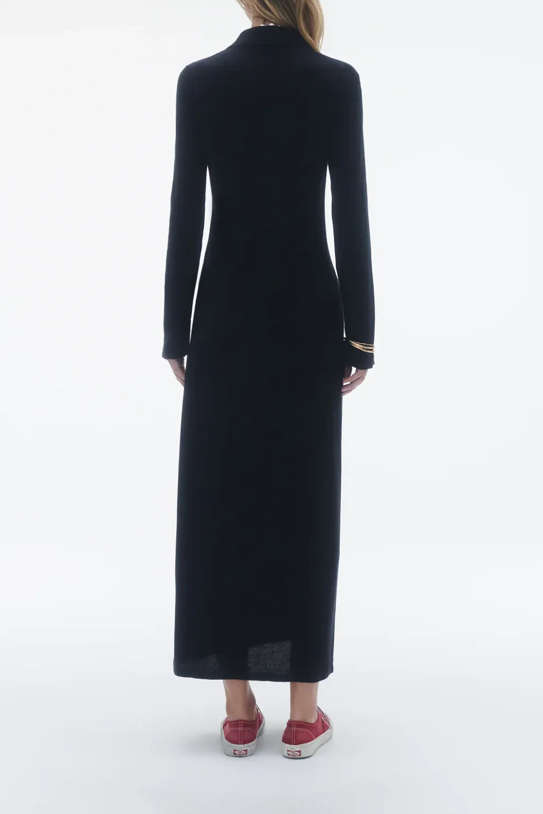 Showtime Shirt Dress in Black