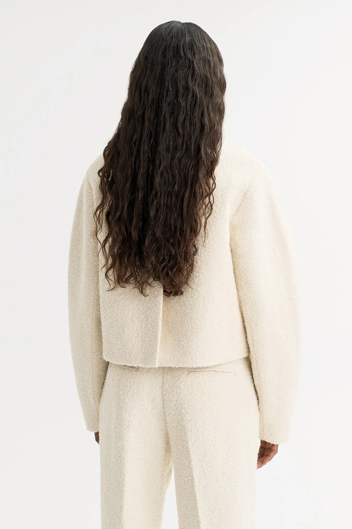 Blazer Boucle in Feather White