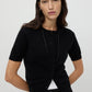 Cardigan Short Sleeved in Black