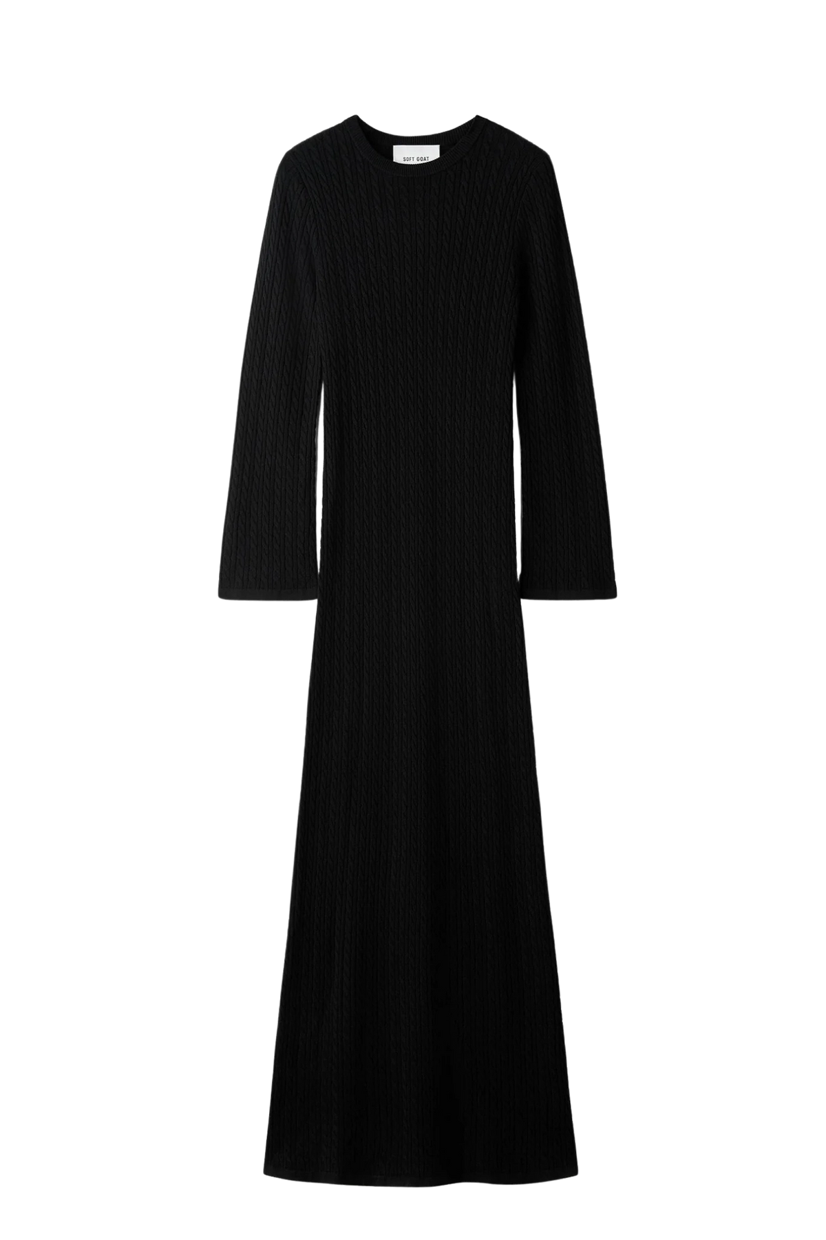Kleid Cable Knit in Black