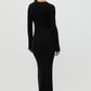 Kleid Cable Knit in Black